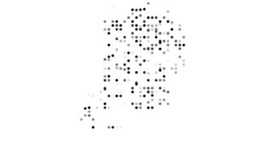 Ethereal Dots Emerge Forming Surreal Macau Map Animation