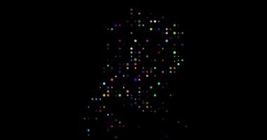 Macao abstract circle generative map artwork