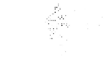 Ethereal Spheres Converge to Sculpt Burmese Map Silhouette