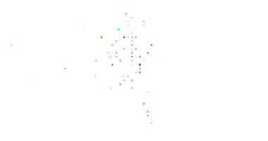 Hypnotic Orbs Converge Crafting Myanmar's Abstract Map Silhouette