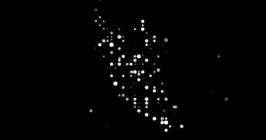 Hypnotic Orbs Converge Crafting Malaysia's Abstract Map Silhouette