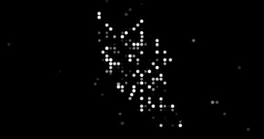 Malaysia Outline Through Circle Motion Graphics