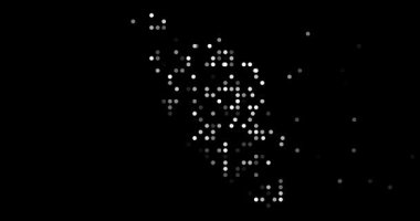 Abstract Orbs Drift Assembling Malaysian Generative Silhouette Design