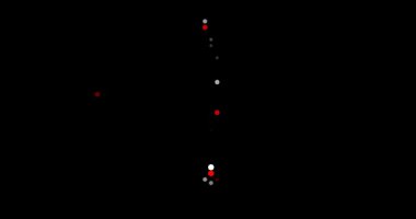 Abstract Flying Dots Build Generative Maldives Contour Animation