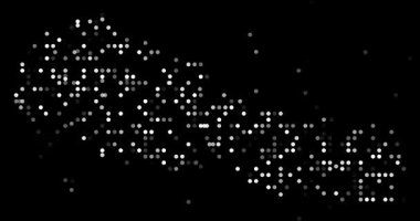 Surreal Circles Swarm to Form Nepali Generative Silhouette