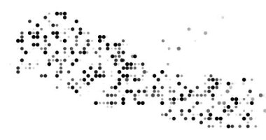 Abstract Circle Animation Mapping Nepal Silhouette