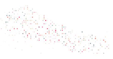 Abstract Circle Animation Mapping Nepal Silhouette