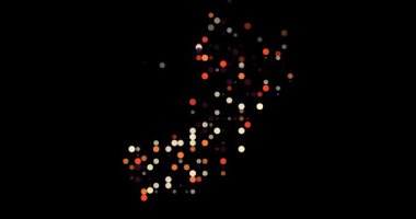 Generative Orbs Dance into Omani Silhouette Map Creation