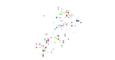 Oman Animated Map With Circle Particles