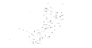Conceptual Circle Explosion Creating Oman Map