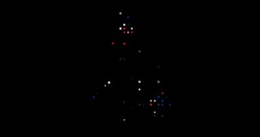 Surreal Circles Swarm to Form Philippine Generative Silhouette