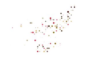 Abstract Particle Flow Shaping North Korea Nation