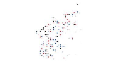 Ethereal Dots Emerge Forming Surreal North Korea Map Animation