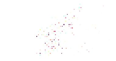 Circles Emerging To Shape North Korea Map