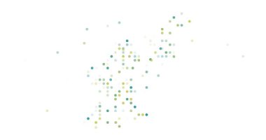 Abstract Orbs Drift Assembling North Korean Generative Silhouette Design