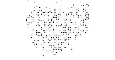 Circles Emerge from Void Forming Cambodia Map Silhouette