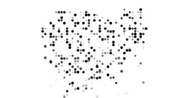 Generative Circles Constructing Cambodia Nation Shape