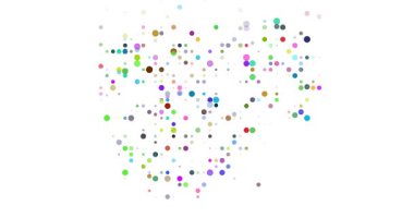 Kamboçya Haritası Silueti Oluşturmak İçin Çemberler Yükseliyor