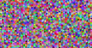 Vibrant Digital Triangle Mosaic Pattern