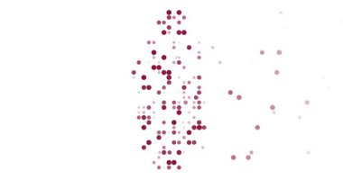 Circles Emerge from Void Forming Qatar Map Silhouette
