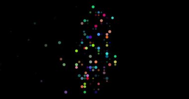 Modern Digital Circles Create Qatar Silhouette