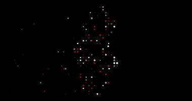 Hypnotic Orbs Converge Crafting Qatar's Abstract Map Silhouette