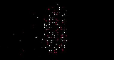 Abstract Orbs Drift Assembling Qatari Generative Silhouette Design