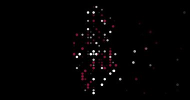 Abstract Qatar Territory Visualized With Circles