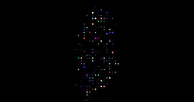 Modern Digital Circles Create Qatar Silhouette