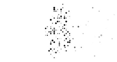 Digital Particles Drift Assembling Ethereal Qatar Map Design