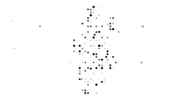 Digital Particles Drift Assembling Ethereal Qatar Map Design