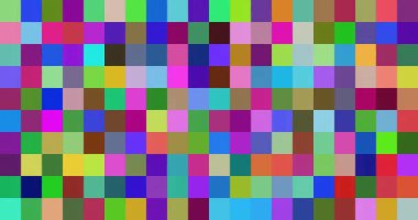 Moving Grid Of Rectangular Color Patterns