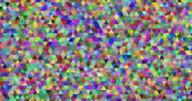 Procedural Triangles Colorful Geometric Art