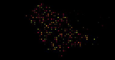 Experimental Circle Art Saudi Arabia Silhouette