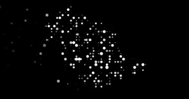 Circles Emerge from Void Forming Saudi Arabia Map Silhouette