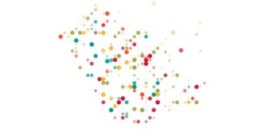 Saudi Arabia Map Formed By Flying Circles