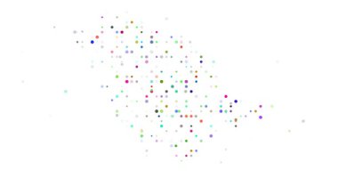 Post-Conceptual Circles Fly Assembling Saudi Arabia's Map Outline