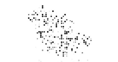 Saudi Arabia Map With Abstract Circle Geometry