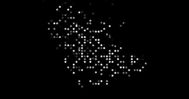 Saudi Arabia Map Formed By Flying Circles