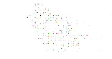 Abstract Saudi Arabia Silhouette With Circles