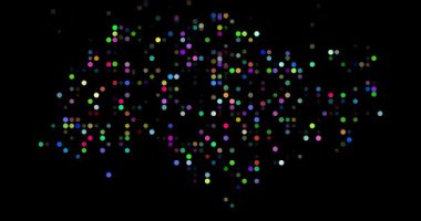 Generative Circle Swarm Revealing Singapore Map