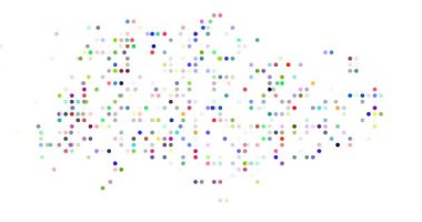 Surreal Circles Swarm to Form Singaporean Generative Silhouette