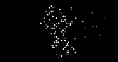 Generative Flying Circles Shaping Guyana Outline