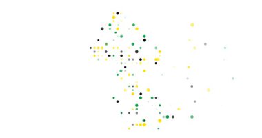 Ethereal Dots Emerge Forming Surreal Guyana Map Animation