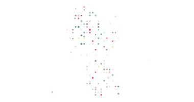 Digital Spheres Emerge Forming Hypnotic Guyana Map Animation