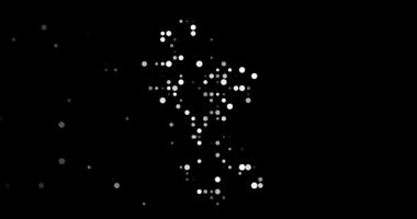 Circles Emerge from Void Forming Guyana Map Silhouette