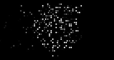 Minimalist animated Suriname circles forming map