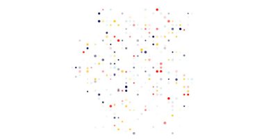 Digital Particles Drift Assembling Ethereal Suriname Map Design