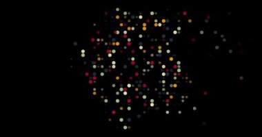 Conceptual flying circles shaping Suriname map