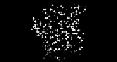 Abstract Flying Dots Build Generative Suriname Contour Animation